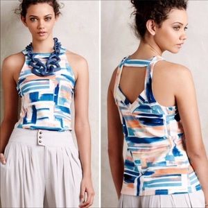 Anthropologie Deletta Isa Watercolor Top